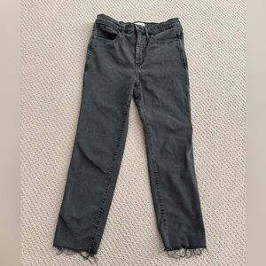 Madewell Charcoal Straight Leg Jeans
